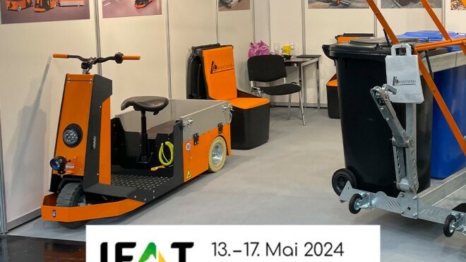 Genkinger SHERPA auf dem Messestand der IFAT München 2024